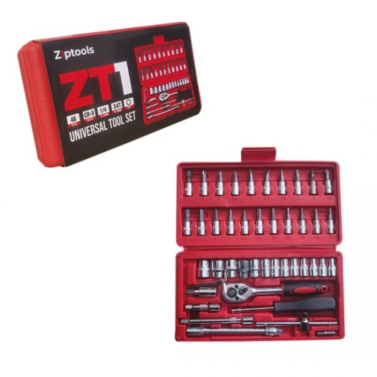 CAJA DE HERRAMIENTAS 46 PIEZAS