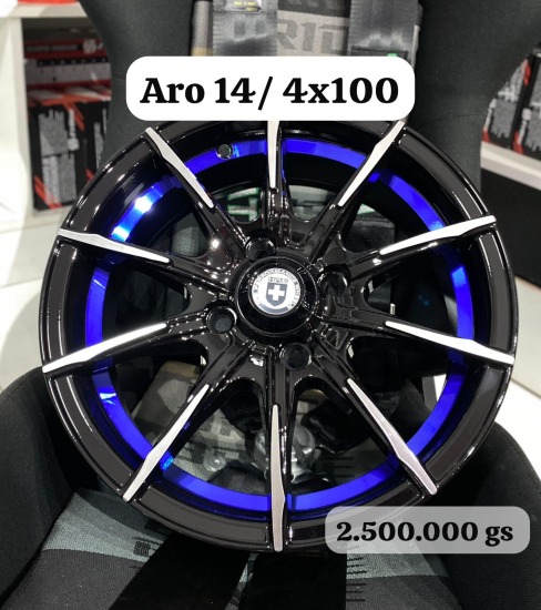 LLANTA ARO 14 4X100 HRE AZUL