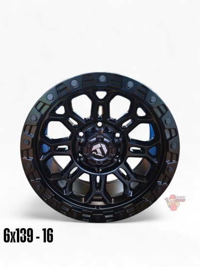 LLANTA FUEL NEGRO 6X139 ARO 16  (COD H317-6)