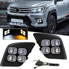 BUSCA HUELLA LED BLANCO Y NARANJA HILUX REVO 15-16