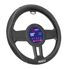 CUBRE VOLANTE SPARCO NEGRO CON COSTURA SPS134GR