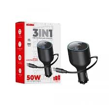 CARGADOR TIPO C +USB+CABLE  3 EN 1 KOJIMA