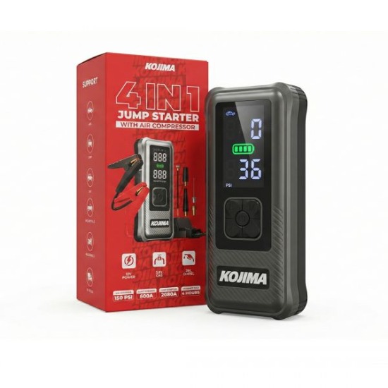 ARRANCADOR + INFLADOR KOJIMA 4 EN 1