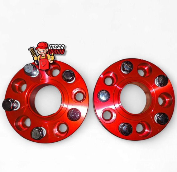 SEPARADOR 5X120 DE 1.5" PARA AMAROK EN ROJO