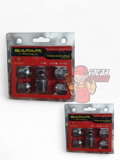 KIT TUERCA ANTIROBO SAFARI 12X1.25