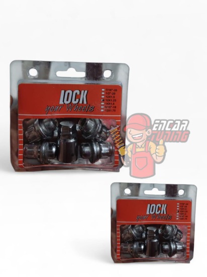 KIT TUERCA ANTIROBO CON ARANDELA 12X1.25