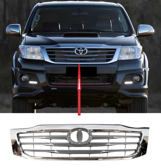 PARRILLA HILUX VIGO 12-15 CROMADO