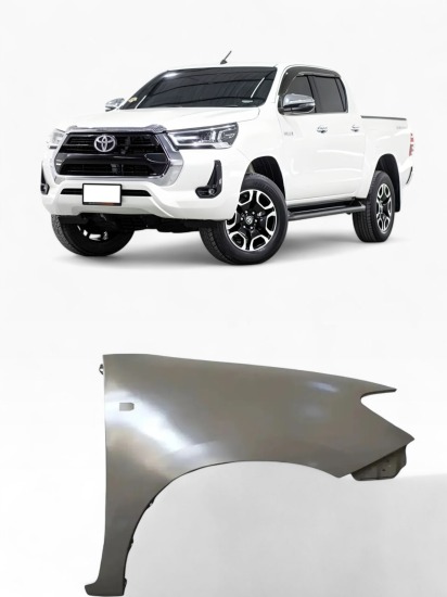 GUARDA BARRO DELANTERO METAL HILUX REVO 16+ LD DER 58X