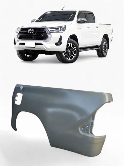 GUARDA BARRO METALICO TRASERO HILUX REVO 16+ LD DER MULT