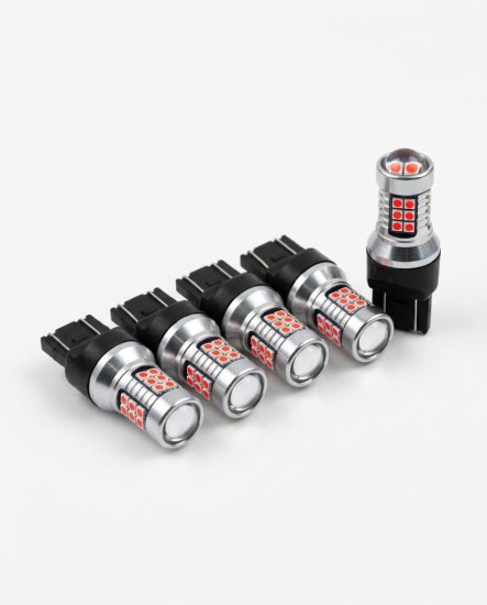 FOCO LED ROJO T20 2FIL ( 24H/27 )  IMPOR