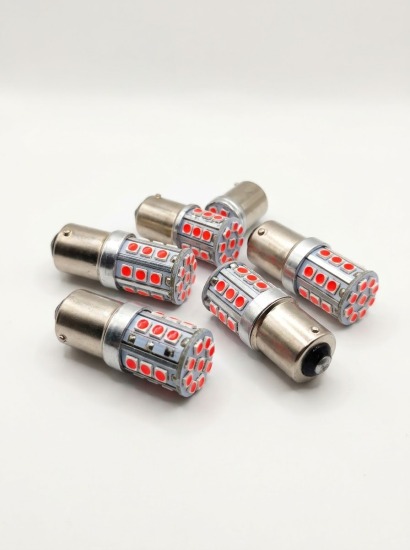 FOCO LED ROJO CON BASE 1FIL ( 23A/35 )